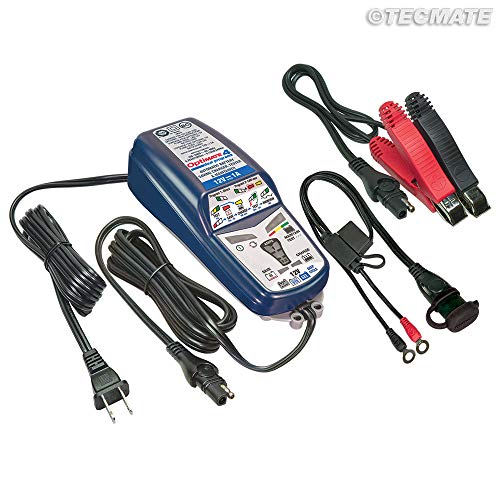 TecMate OptiMATE 4 DUAL Program, TM-341, 9-step 12V 1A sealed battery saving charger & maintainer