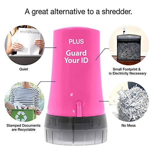 Image of ID Roller 3-Pack - Advanced 2.0 Theft Protection Stamping by Guard Your ID Identity Prevention (Mixed Color: Blue, Pink, Purple)