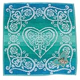 【ジョジョの奇妙な冒険 ストーンオーシャン】 タオルハンカチ (ブルー) ハートモチーフ ハンドタオル 約25cm 000126-0003-01