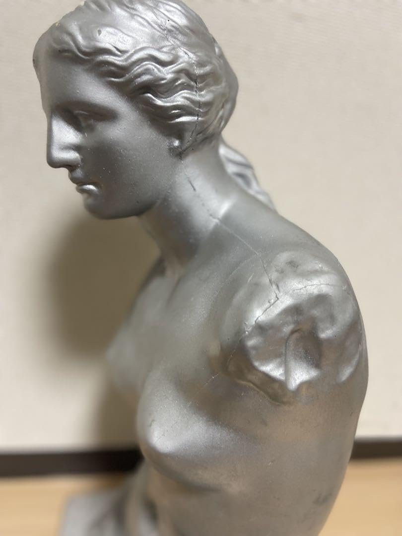 Amazon.co.jp: 石膏像 ミロのヴィーナス 半身像 シルバー 塗装