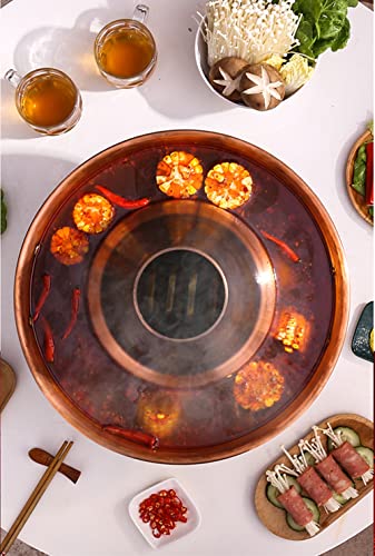Olla caliente de cobre tradicional china de 38 cm miniatura 4