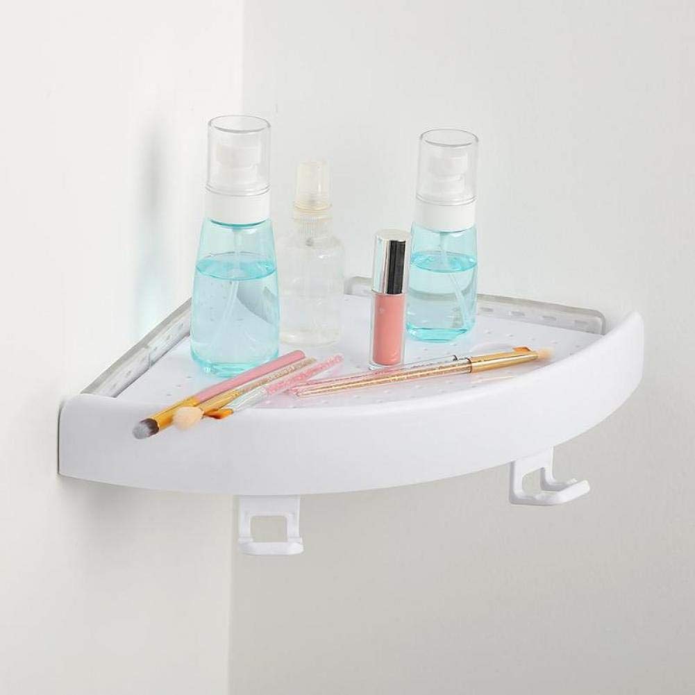 Hotaden Minimalist Corner Shelf Organizer Caddy Bathroom Plastic Corner Shelf Shower Storage Wall Shampoo Holder
