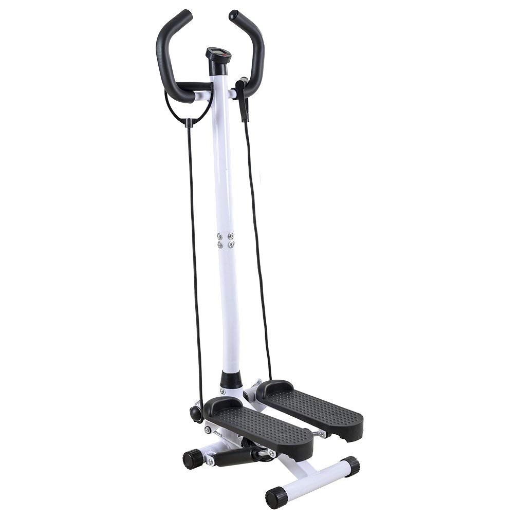 HFJKD Household Adjustable Stepper Machine With Armrest Resistance Band