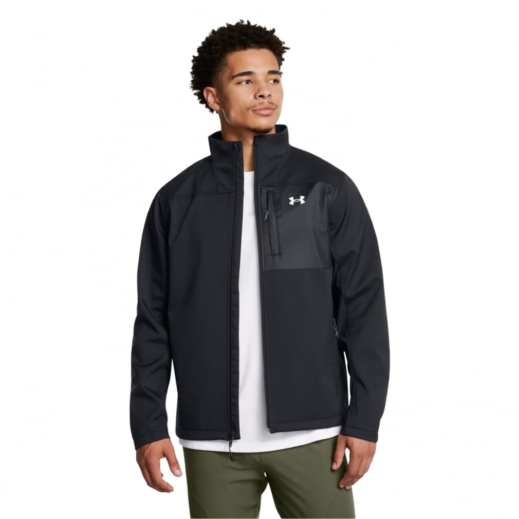 Under Armour ColdGear Infrared Shield 2.0 Softshell pour homme, (003) Noir/​Blanc, XX-​Large