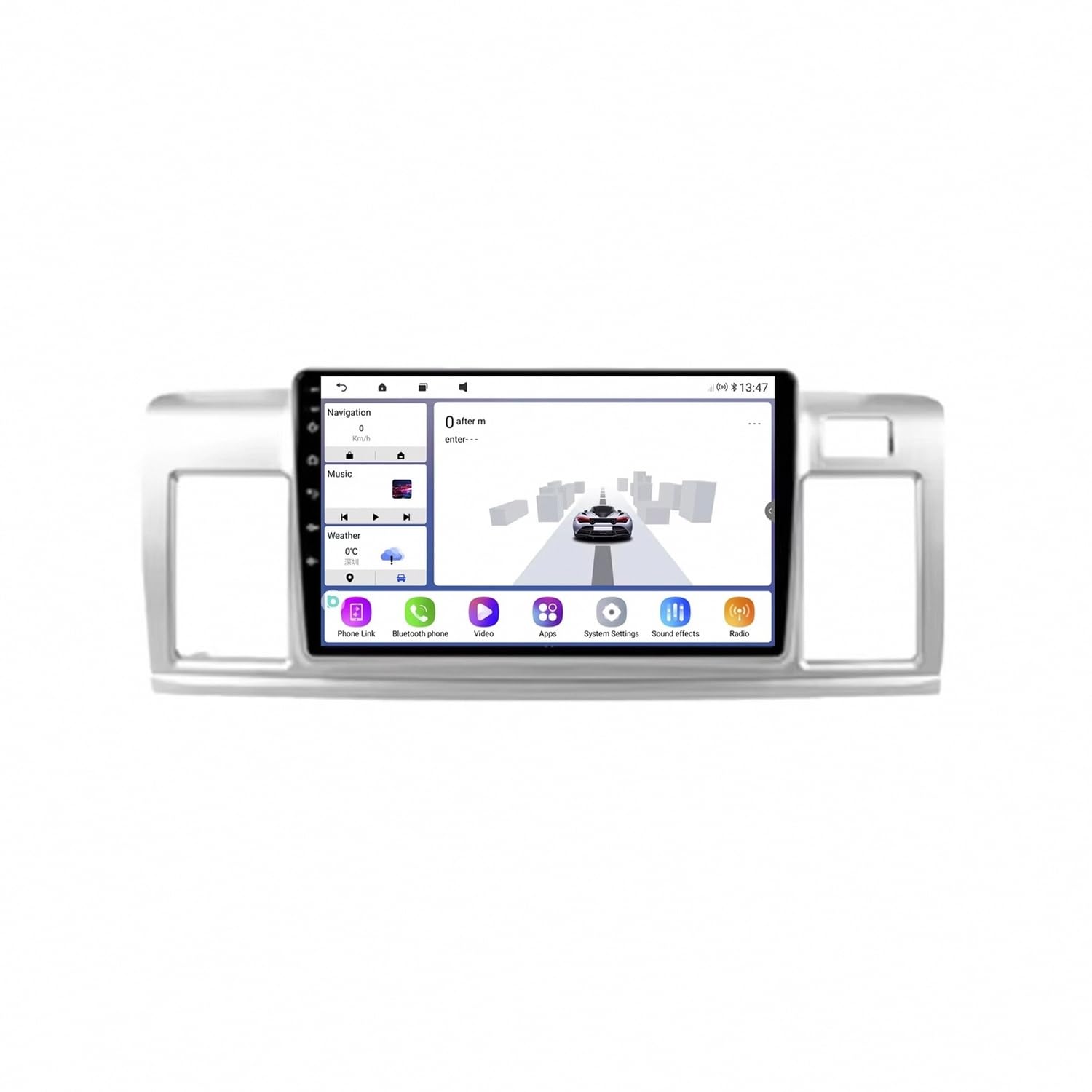 Car Stereo Carplay Radio de Coche para Toyota Raum 2 Z20 2003-2011 Soporta Bluetooth, Control Volante, USB, WiFi, 4G, Mirror-Link, GPS Navegador/Radio FM, 4 Nuclear 4G+64G