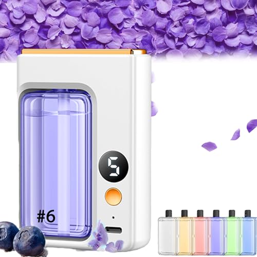 自動アロマセラピーディフューザー、エッセンシャルオイルディフューザー、インテリジェント電動アロマセラピーディフューザー、家庭用壁掛けエッセンシャルオイルディフューザー、5つの速度調整可能(#6)。