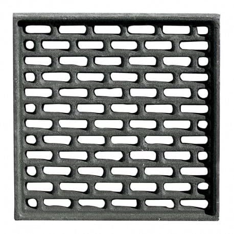 Grille d'aération en fonte pour cheminées, poêles à bois et foyers 200 x 200 mm (Ref INT. 0025)