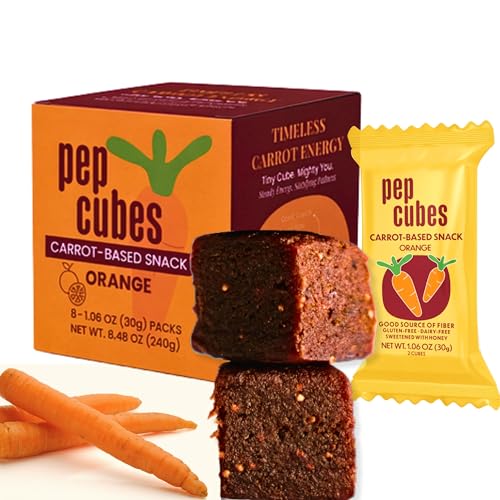 PEPCUBES Carrot Snack Bites sabor Naranja 8 unidades miniatura 1