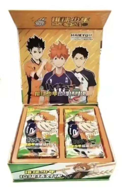 Haikyu!! | Anime Collectable Trading Card | Sealed Box | Japanese Edition | For Collectors 15+ Years | Haikyuu!! Junkyard Showdown Design B โ image 1