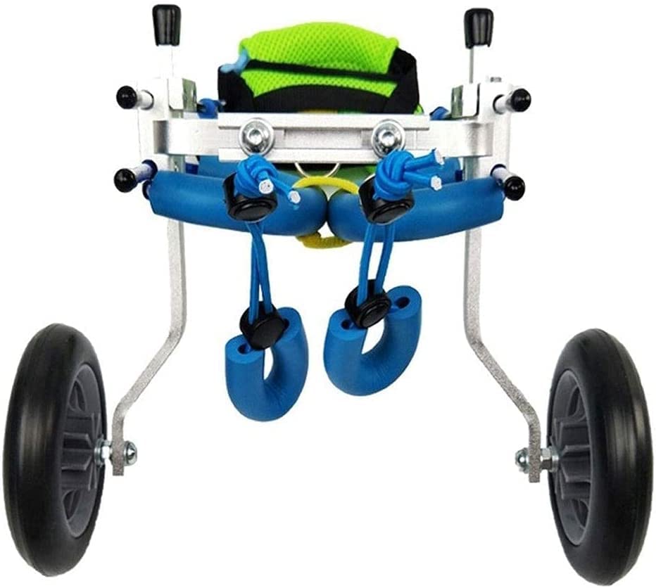 GUIXAN Silla de Ruedas para Perros y Mascotas, Silla de Ruedas para Perros con Patas traseras asistidas, Bicicleta estática, Scooter, arnés de Movilidad para Perros, Asiento de Coche para