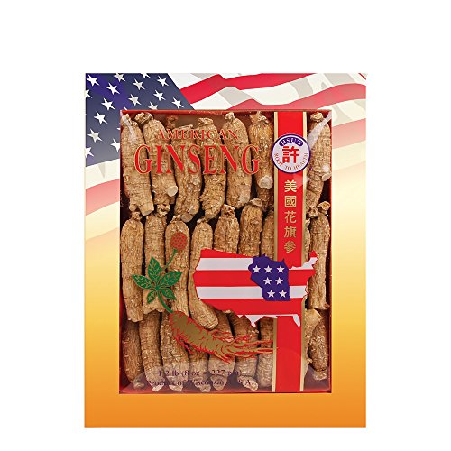 SKU #0132-8, Hsu's Ginseng Half Short Medium Cultivated American Ginseng Roots (8 oz = 227 gm/Box), 0132-8, 0132.8