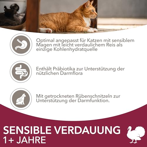 IAMS Sensible Verdauung Katzenfutter trocken - Trockenfutter für Katzen mit empfindlichen Mägen ab 1 Jahr, 3 kg