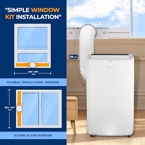 Serenelife SLPAC14 Small Air Conditioner Portable 14,000 Btu thumb #3