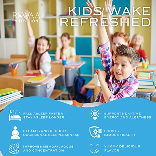RUWAA NUTRITION Melatonin Gummies, Safe, Drug-Free & Effective Natural Sleep Aid Supplement for Children. Kids 1mg Melatonin Gummy, Gluten-Free Vegetarian Restful Sleep Products for Ages 4+ 120ct (2) - Image 5
