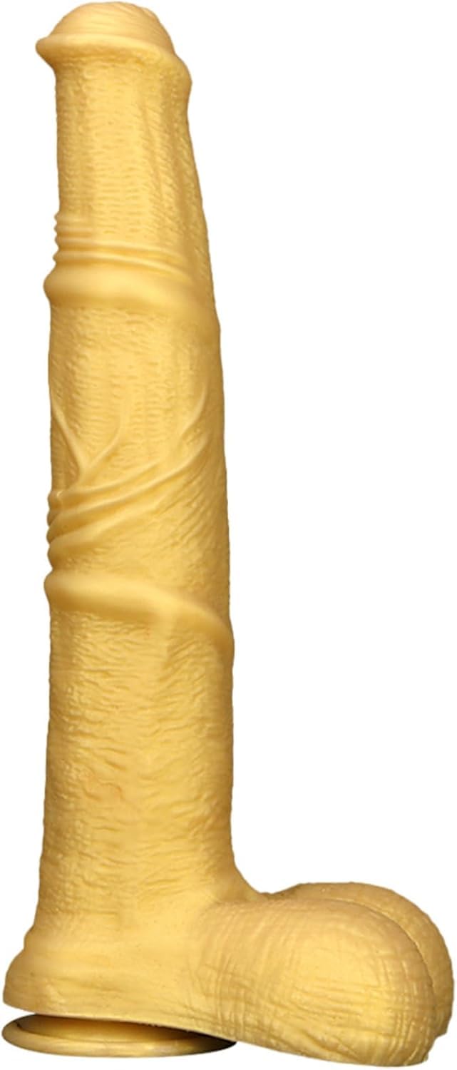 Dildo anale in silicone enorme extra lungo da 41 cm, pene animale, dildo vero mostro animale, plug anale, giocattoli sessuali for donne(Black Schwarz)