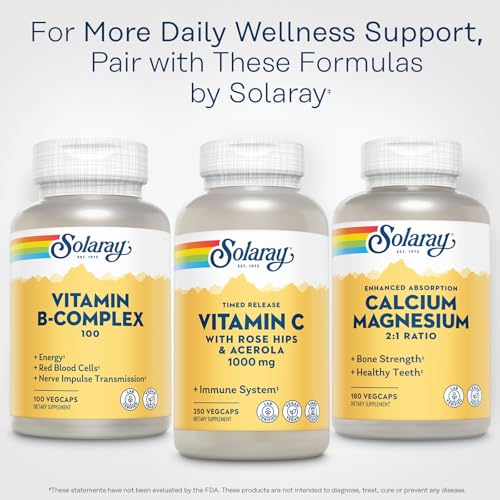 Solaray Calcium Magnesium 2:1 VegCaps