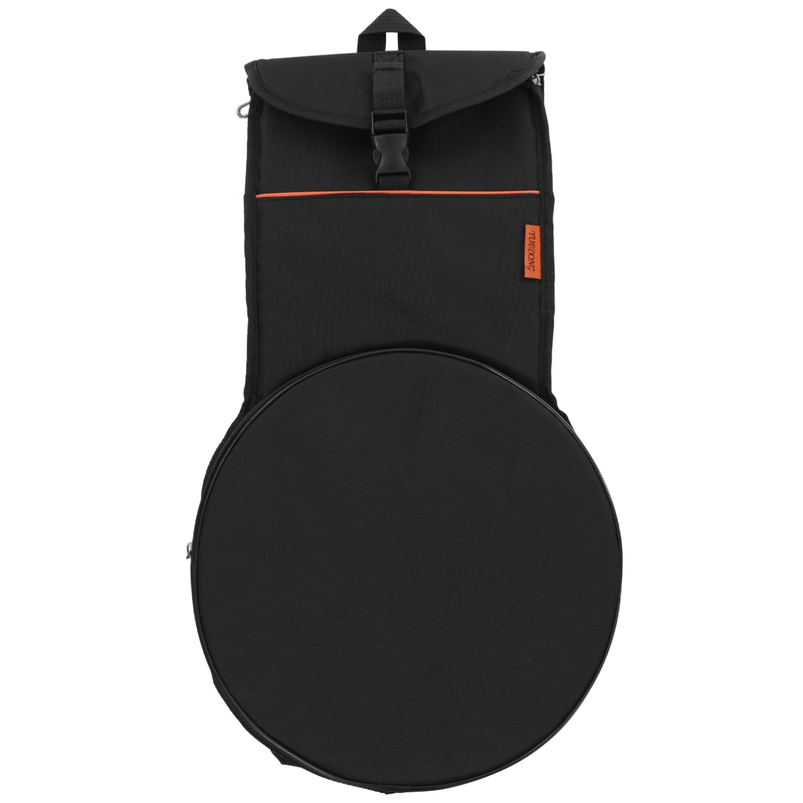 FUNOMOCYA 12inches Dumb Drum Carrying Case Drum Bag Organizer Waterproof Oxford Fabric Pouch Holder Black