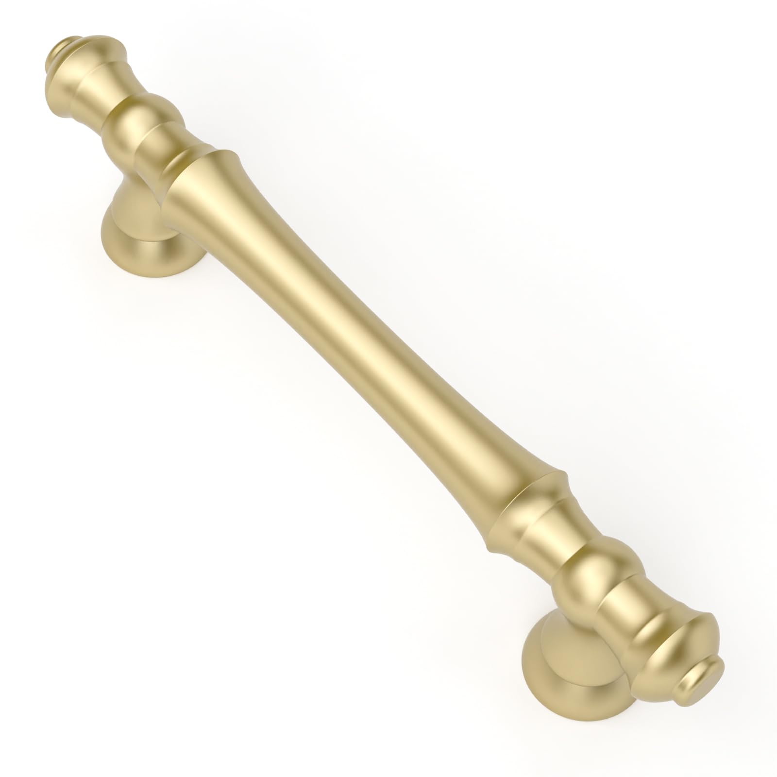 Asidrama 10 Pack 5 Inch(128mm) Brushed Brass Kitchen Cabinet Handles, Gold Cabinet Pulls Kitchen Cabinet Hardware for Cupboard Drawer Handles Dresser Pulls — view 58
