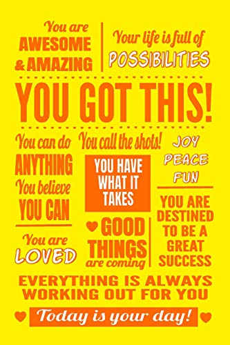 You Got This: Sunshine Yellow Journal Notebook