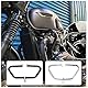 Crash Cage Bars für Bonneville Bobber T100 T120 Straße Twin Cup Thruxton 1200 R Motorrad Stahl Autobahn Motorschutz Stoßstange Rahmen Fallschutz 2016 2017 2018 2019 2020 2021 (Schwarz)