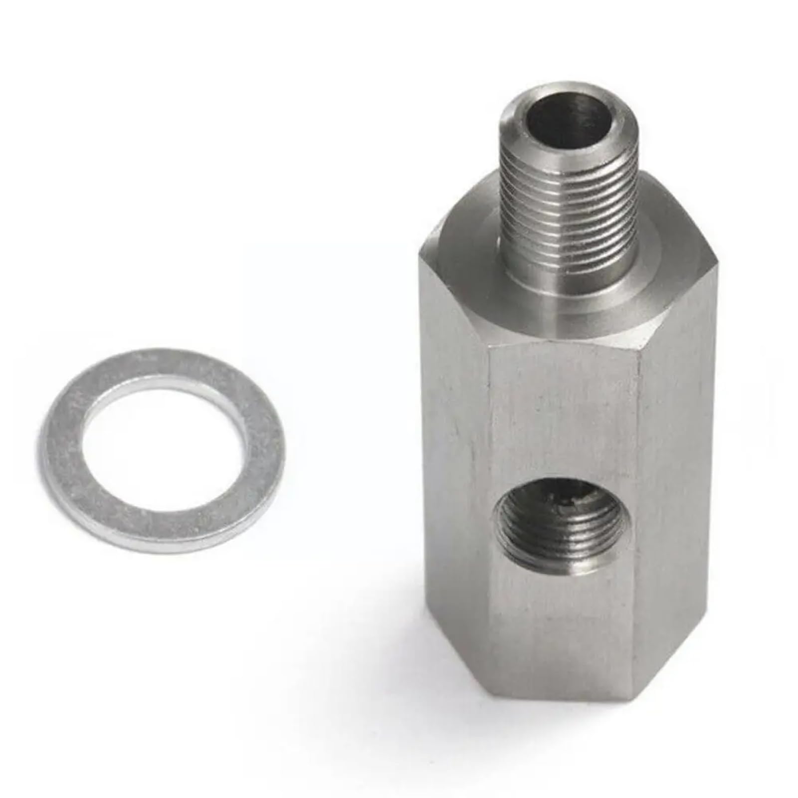 Generic1/8'' Oil Pressure Sensor Oil Tee Fitting Car Adapter Line T-Piece Turbo Gauge Accessories