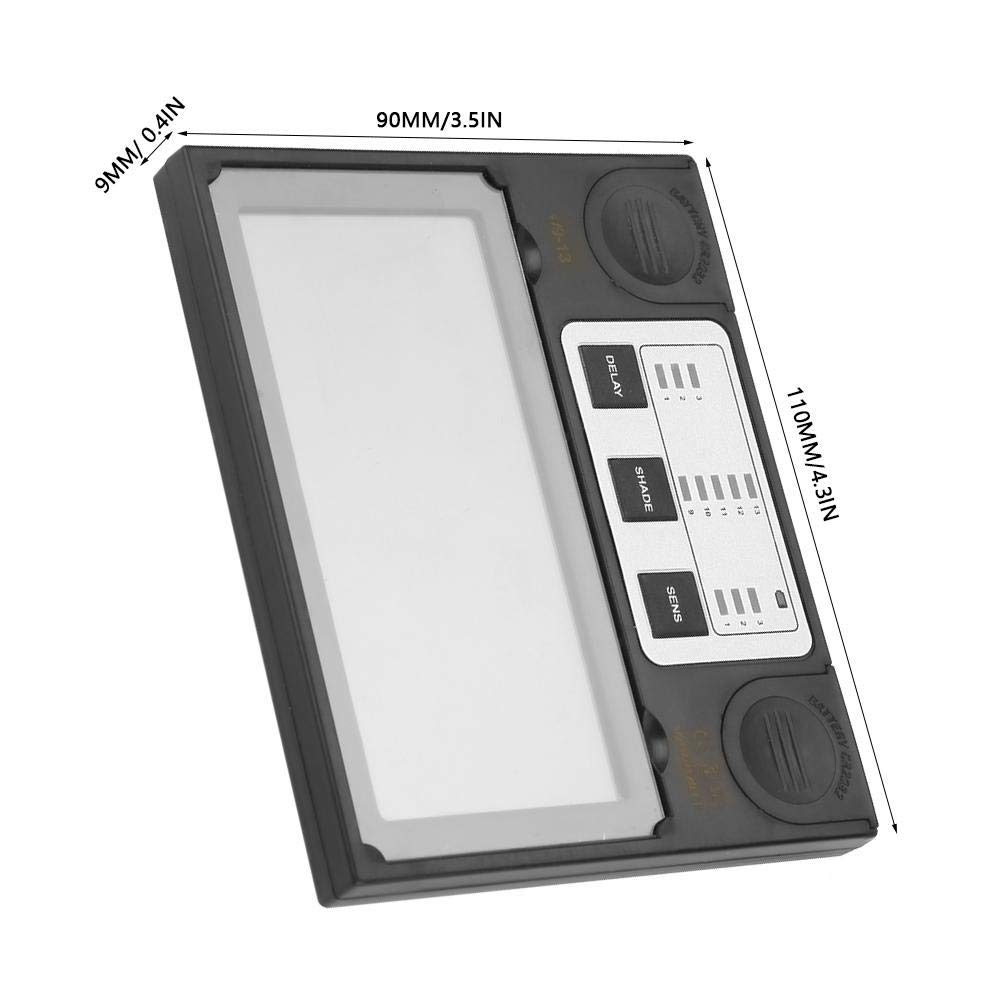 Schweißhelm Objektiv, Solarpanel Schweißhelm Objektiv Schweißmaske Auto Verdunkelung Objektiv 110 * 90mm