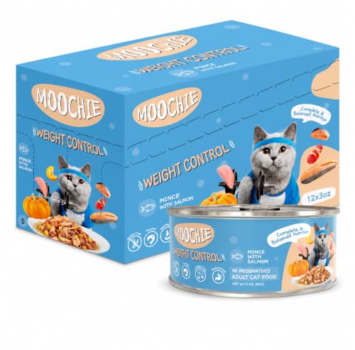 MOOCHIE Weight Control Wet Cat Food 3x12oz