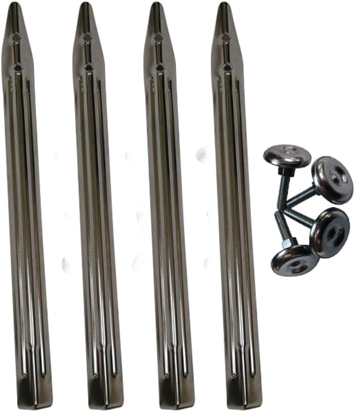 Game Room Guys Chrome Pinball Leg Levelers and Bolts - Set of 4