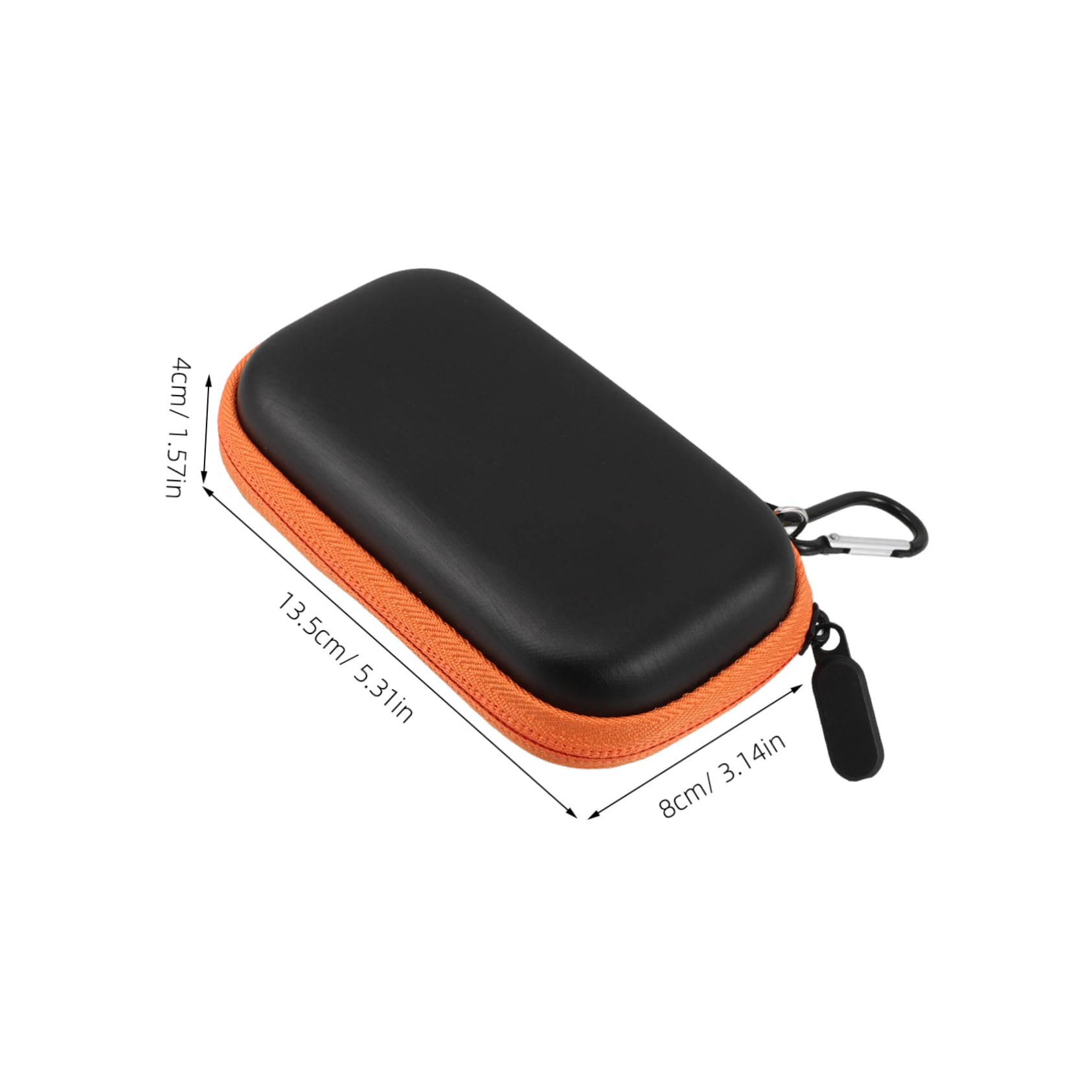 LALAFINA External Hard Drive Carrying Case Portable Storage Bag for Ssd Cable Organizer Shockproof Protector for Travel and Storage Zipper Design