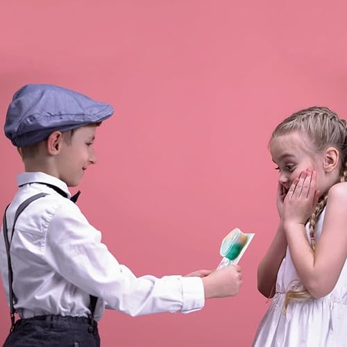 Miniatura 2 de DINESIL Paquete de 28 corazones de limo de galaxia para el día de San Valentín, slime de San Valentín con tarjetas de regalo de unicornio para