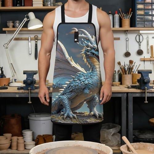 Delantal para trabajo estilo dragón con ajuste rápido miniatura 4
