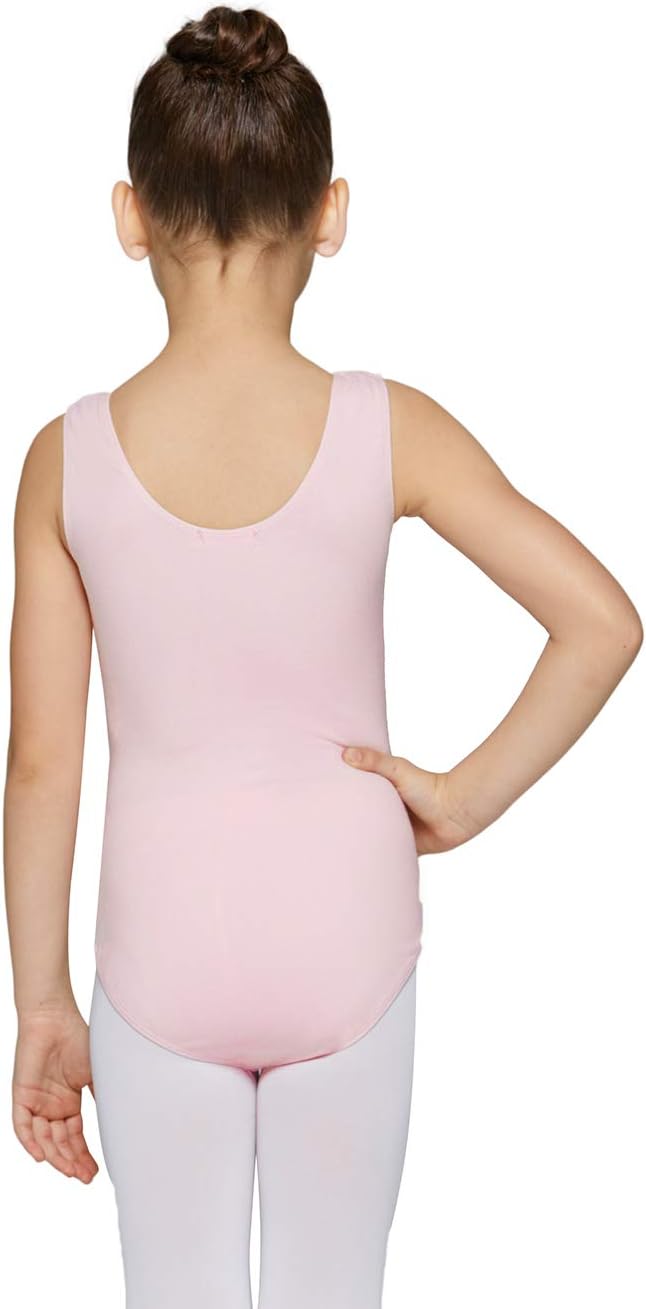 MdnMd Leotards for Girls Dance Ballet Gymnastics Sleeveless Tank with Mesh Cross Front - Image 4
