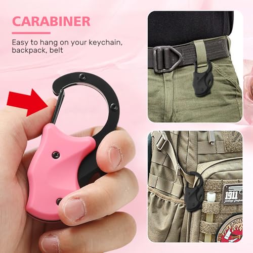 Image of 2 Pack Small Pocket Knife Gifts for Men & Women,Cool Folding Knife Box Cutter,Mini EDC Knives for Everyday Carry(Black & Pink)