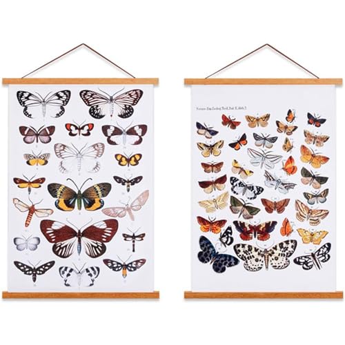 Ywlake Magnetic Poster Frame Frames,Light Wood Wooden Poster Hangers Hanger Hanging Kit for Canvas Artwork Art Print (140cm / 55"