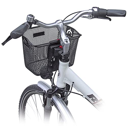 KlickFix Mini Vorderradkorb (Ohne Lenkerhalter), Schwarz