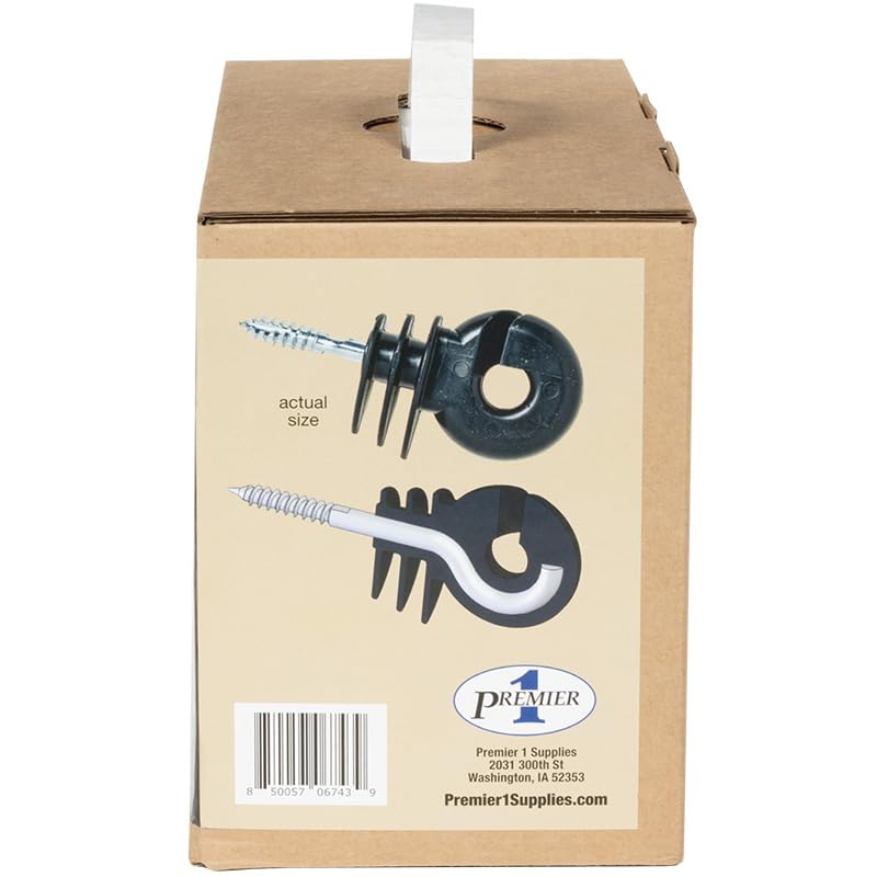 Miniatura 2 de Premier 1 TuffRing Screw-in Wood Post Insulator for Low-Tension Fences (Box of 65)