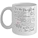 My Cuppa Joy Gifts For Daughter From Dad - To My Daughter Coffee Mug - 11oz Novelty Ceramic Cup - Touching Present For Christmas, Xmas, Birthday, Graduation For Her From Father