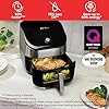 Quick Vortex Virtual Air Fryer with Unmarried ClearCook Drawer and six Good Programmes - Air Fry, Bake, Roast, Grill, Dehydrate, Reheat, Massive Capability with OdourErase- 5.7L, Stainless Metal - 1700W - Image 7