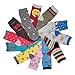 Ayla 12 Pairs Pack Kids Girls Colorful Creative Fun Novelty Design Crew Socks (4-6, Assorted Fancy)