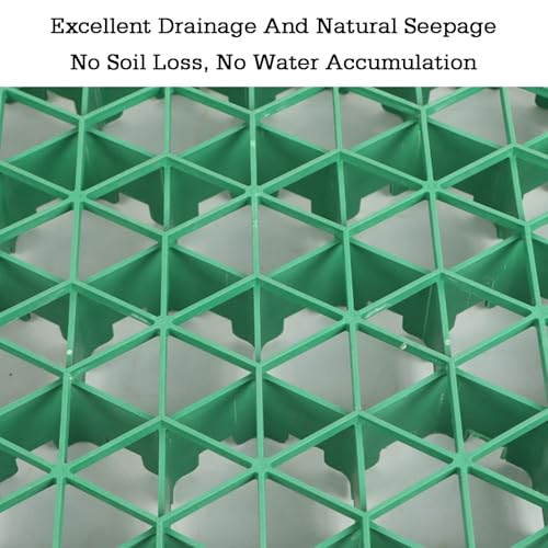 Caillebotis pour allées de gravier vert de 5 cm pour stabiliser 2 m²