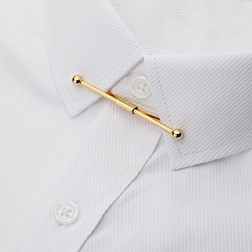 Collar Tie Bars for Men Novelty Men's Tie Pin Set Pack of 4 Gift Boxed4