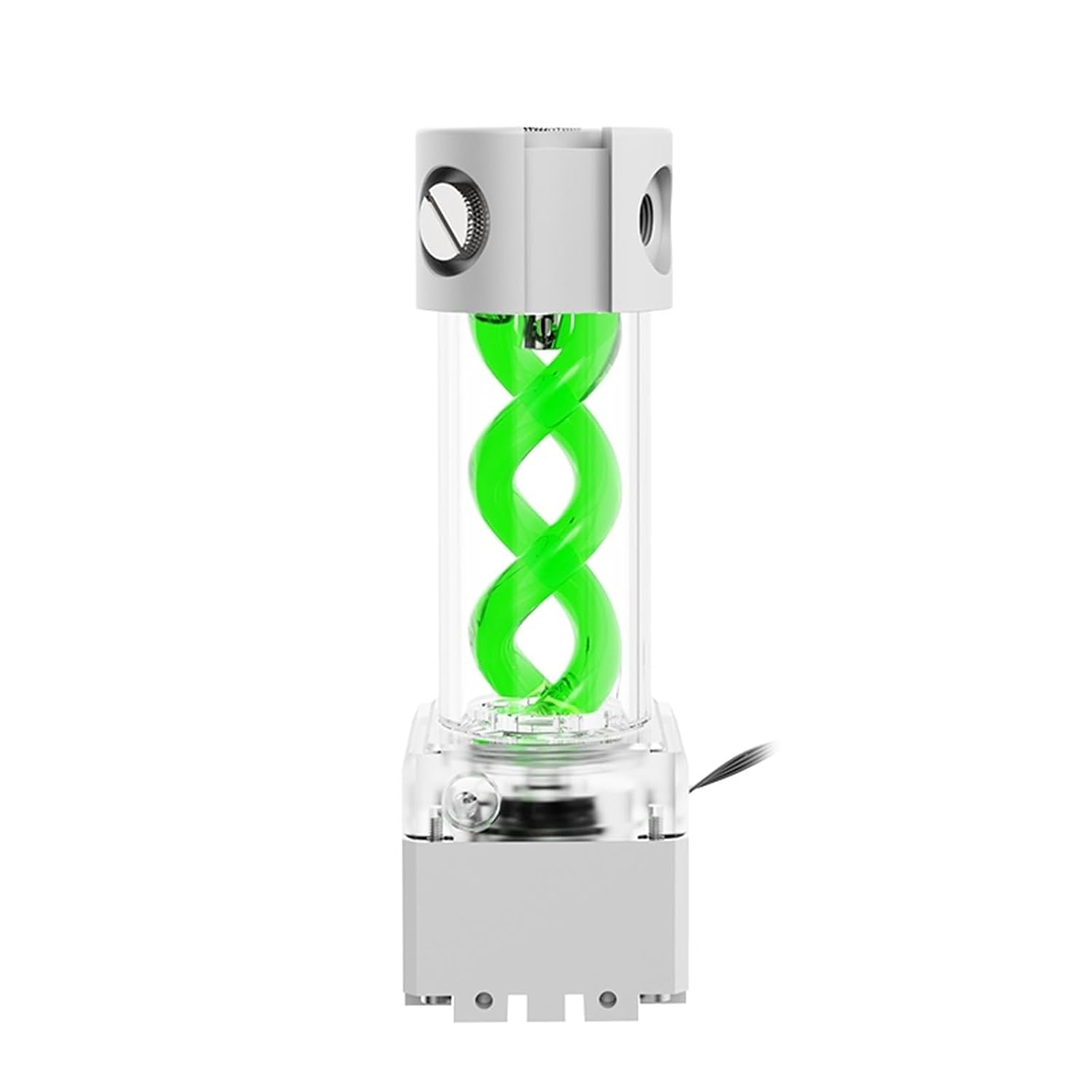 Computer Cooling Pc Water Cooler RGB Light Aura Pump Water Tank PWM Speed Control Head 4 Meters Flow 800L. PUB-FS6MB(Length 202mm,White 5V RGB)