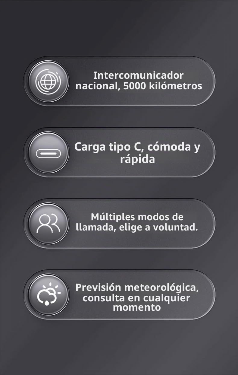 PoC Radio Global walkie Talkie para 8000 kilómetros Caminata de Larga Distancia y Camping Amateur de Dos vías (1PC)