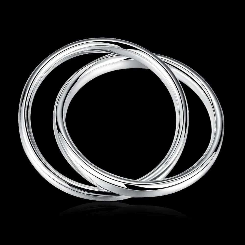 Greendou Bracciale Argento 925 Aperto Con Perle: Eleganza Semplice E Minimal Per Uomo E Donna. Regolabile E Senza Età.