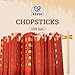 52USA Disposable Bamboo Chopsticks (1000 Sets), Wooden Japanese Chopstick Bulk, 9'' Long Chopsticks Disposable, Individually Wrapped Chinese Chopstick
