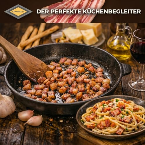 BAVAREGOLA Pancetta aus Südtirol - halbe Hamme 1,6kg - Original Speck aus Italien - Bauchspeck geräuchert & luftgetrocknet am Stück - Südtiroler Speck Spezialität