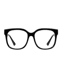 Oversized Blue Light Glasses for Women Square Chunky Bluelight Computer Glasses Reduce Eye Strain