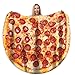 Pizza Blanket Adult Kdis Size Double Sided Funny Realistic Food Personalized Throw Blanket Novelty Gift for Everyone 300 GSM Soft Flannel 60 inches Red