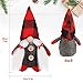 D-FantiX Mr and Mrs Christmas Gnomes Plush Set of 2, Handmade Swedish Tomte Santa Scandinavian Figurine Nordic Plush Elf Doll Gnome Ornaments Gnomes Christmas Decorations Home Decor 7.5 Inch