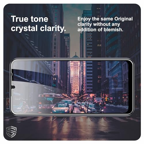 Image of Military-Grade Gorilla Tempered Glass For Redmi A2 Plus, A2, A1, 10A, 9 Active, 9i, 9i Sport, 9C, 9A, 9A Sport and Poco C31 (6.52 Inch) With Installation Kit | Black